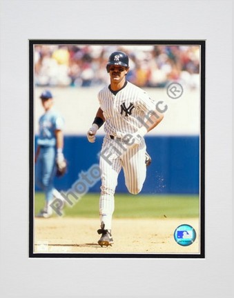Don Mattingly, New York Yankees "Running The Bases" Double Matted 8" X 10" Photograph (Unframed)