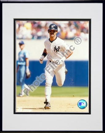 Don Mattingly, New York Yankees "Running The Bases" Double Matted 8" X 10" Photograph in Black Anodi