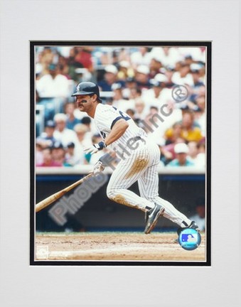 Don Mattingly, New York Yankees "Batting" Double Matted 8" X 10" Photograph (Unframed)