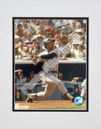 Reggie Jackson, New York Yankees Double Matted 8" X 10" Photograph (Unframed)