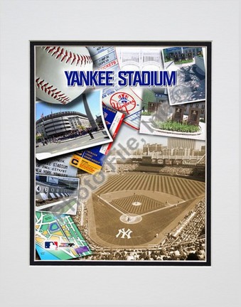 Yankee Stadium Composite Double Matted 8" x 10" Photograph (Unframed)