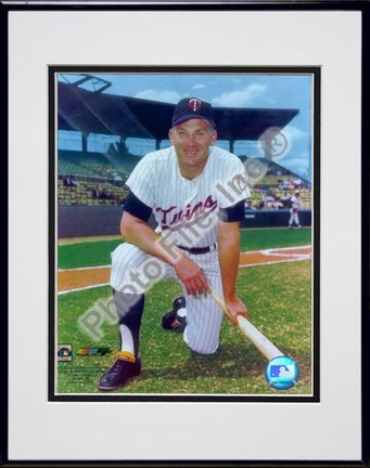 Harmon Killebrew "Posed" Double Matted 8" X 10" Photograph in Black Anodized Aluminum Frame