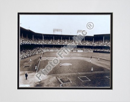 Ebbets Field "Inside" Double Matted 8" X 10" Photograph (Unframed)