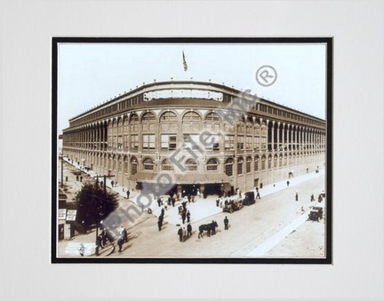 Ebbets Field "Outside #1" Double Matted 8" X 10" Photograph (Unframed)
