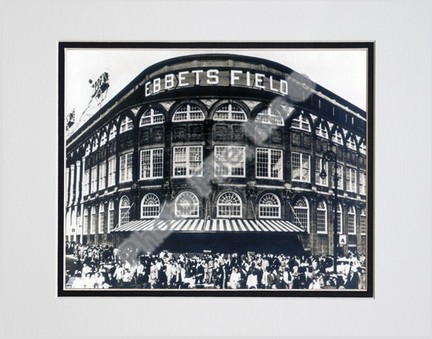 Ebbets Field "Outside #2" Double Matted 8" X 10" Photograph (Unframed)