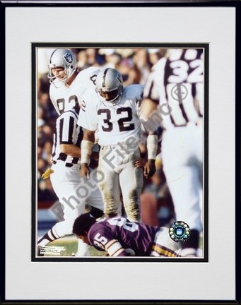 Jack Tatum "Fallen Prey" Double Matted 8" X 10" Photograph in Black Anodized Aluminum Frame