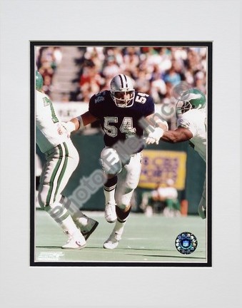 Randy White "Breaking Through Line" Double Matted 8" X 10" Photograph (Unframed)