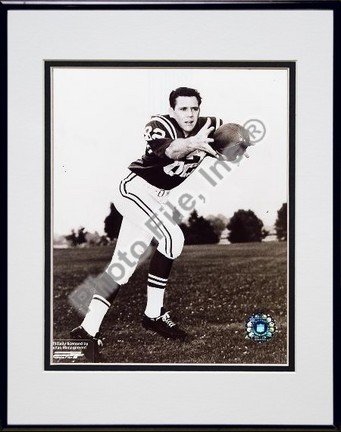 Ray Berry "Sepia / Catching Ball" Double Matted 8" X 10" Photograph in Black Anodized Aluminum Frame