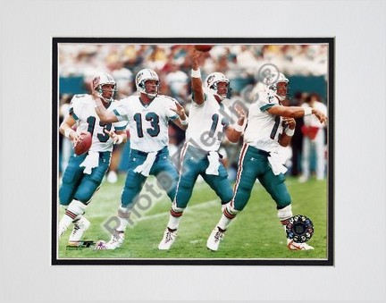 Dan Marino "Multiple Exposure" Double Matted 8" X 10" Photograph (Unframed)