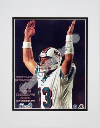 Dan Marino "400 Touchdown" Double Matted 8" X 10" Photograph (Unframed)