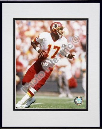 Doug Williams "Looking For Receiver" Double Matted 8" X 10" Photograph in Black Anodized Aluminum Fr