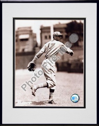 Dizzy Dean "Pitching" Double Matted 8" X 10" Photograph in Black Anodized Aluminum Frame