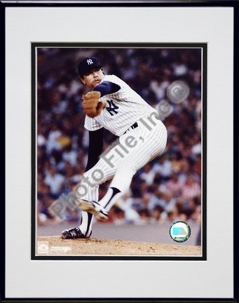 Rich Gossage "Pitching" Double Matted 8" X 10" Photograph in Black Anodized Aluminum Frame