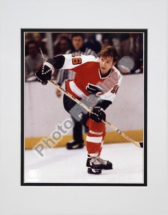 Bobby Clarke "Action" Double Matted 8" X 10" Photograph (Unframed)