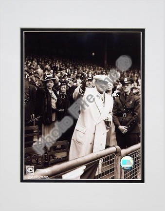 Babe Ruth "Retired" Double Matted 8" X 10" Photograph (Unframed)