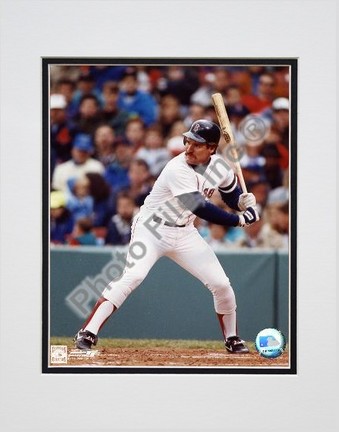 Wade Boggs (Boston Red Sox) "Batting" Double Matted 8" X 10" Photograph (Unframed)
