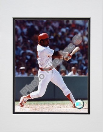 Jim Rice "Batting" Double Matted 8" X 10" Photograph (Unframed)
