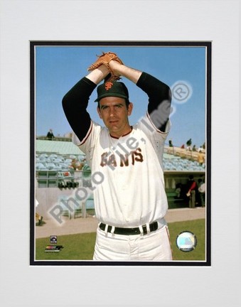 Gaylord Perry San Francisco Giants "Ball in Glove Over Head" Double Matted 8" X 10" Photograph (Unfr