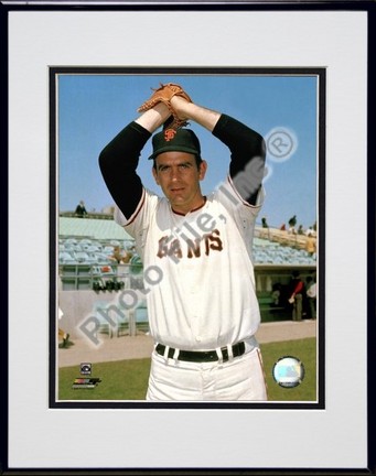 Gaylord Perry San Francisco Giants "Ball in Glove Over Head" Double Matted 8" X 10" Photograph in Bl