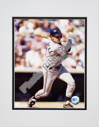 Alan Trammell "Batting" Double Matted 8" X 10" Photograph (Unframed)