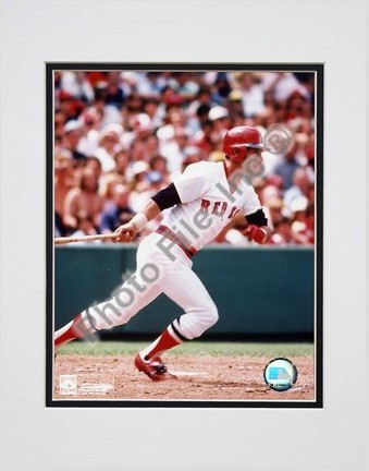 Carl Yastrzemski "Finish Swing" Double Matted 8" X 10" Photograph (Unframed)