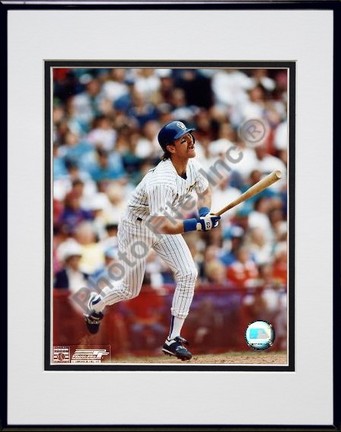 Robin Yount "Looking Up" Double Matted 8" X 10" Photograph in Black Anodized Aluminum Frame