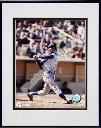 Billy Williams "Swinging" Double Matted 8" X 10" Photograph in Black Anodized Aluminum Frame