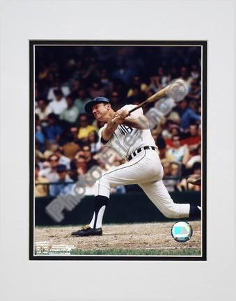 Al Kaline Full "Swing" Double Matted 8" X 10" Photograph (Unframed)