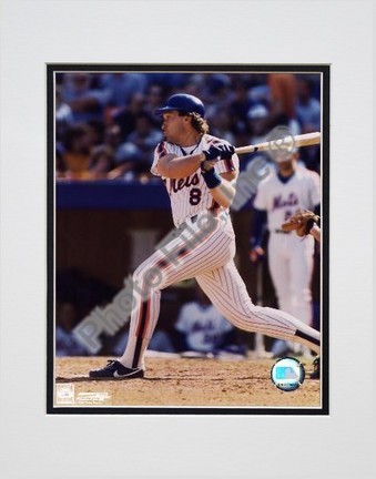 Gary Carter "Action" Double Matted 8" X 10" Photograph (Unframed)