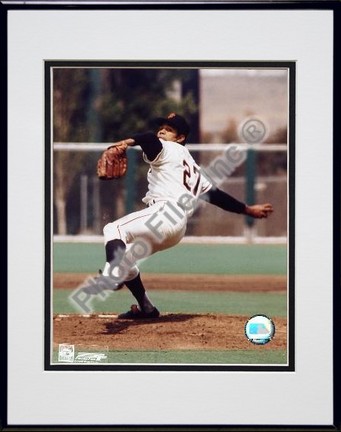 Juan Marichal "Ready to Pitch" Double Matted 8" X 10" Photograph in Black Anodized Aluminum Frame