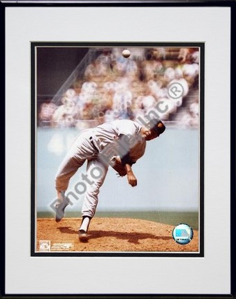 Juan Marichal "Pitching" Double Matted 8" X 10" Photograph in Black Anodized Aluminum Frame
