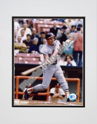 Brooks Robinson "Batting" Double Matted 8" X 10" Photograph (Unframed)