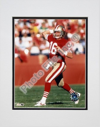 Joe Montana "#6 Rocket Launcher" Double Matted 8" X 10" Photograph (Unframed)