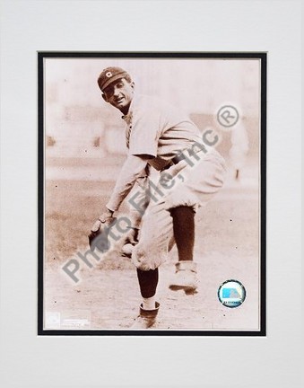 Shoeless Joe Jackson, Chicago White Sox, Fielding, Sepia, Double Matted  8" X 10" Photograph (Unframed)