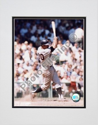 Orlando Cepeda San Francisco Giants, Batting, Double Matted  8" X 10" Photograph (Unframed)