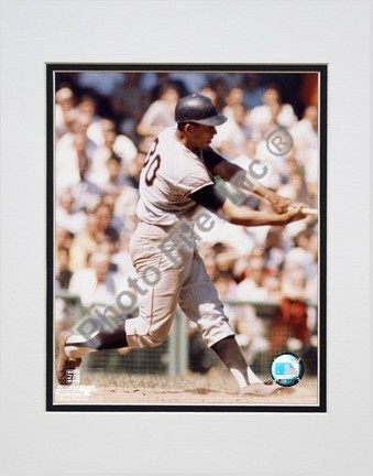 Orlando Cepeda "Batting" Double Matted 8" X 10" Photograph (Unframed)