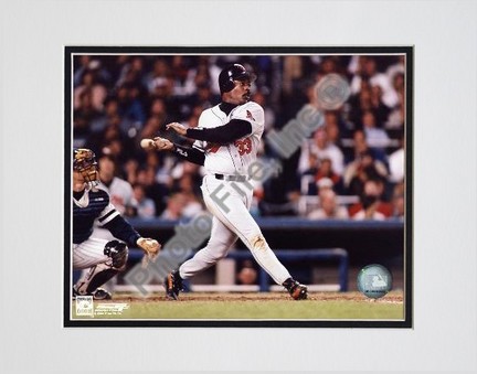 Eddie Murray, Baltimore Orioles, Batting, Double Matted  8" X 10" Photograph (Unframed)