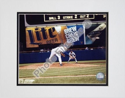 Nolan Ryan, Texas Rangers, 300th Win (Last Pitch), Double Matted  8" X 10" Photograph (Unframed)