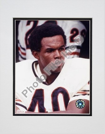 Gale Syers, Chicago Bears, Close up, Sidelines, Double Matte  8" X 10" Photograph (Unframed)