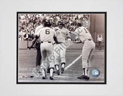 Bucky Dent "1978 Playoff Home Run, Sepia" Double Matted 8" X 10" Photograph (Unframed)