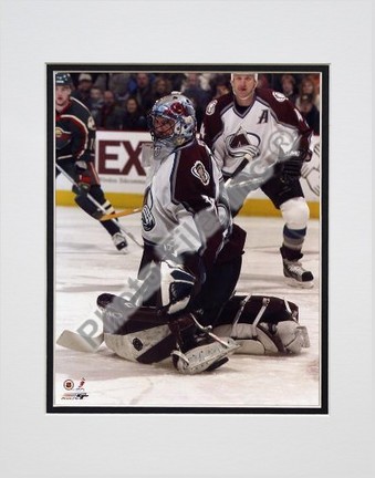 Patrick Roy "Action vs. the Minnesota Wild" Double Matted 8" x 10" Photograph (Unframed)