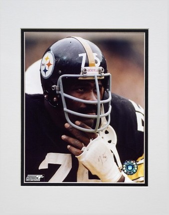 Joe Greene "Close Up On Sidelines" Double Matted 8" x 10" Photograph (Unframed)
