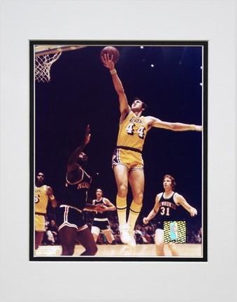 Jerry West "Action" Double Matted 8" x 10" Photograph (Unframed)