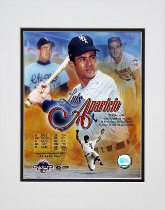 Luis Aparicio "Composite / Portrait Plus" Double Matted 8" x 10" Photograph (Unframed)