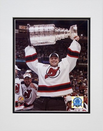 Martin Brodeur "New Jersey Devils '03 Stanley Cup (#03)" Double Matted 8" x 10" Photograph (Unframed