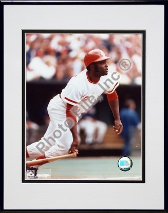 Joe Morgan "Batting" Double Matted 8" x 10" Photograph in Black Anodized Aluminum Frame