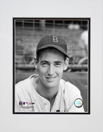 Ted Williams "Portrait (Sepia)" Double Matted 8" X 10" Photograph (Unframed)
