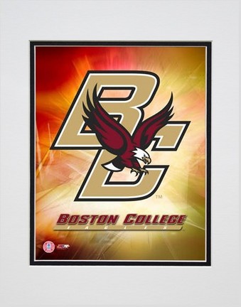 Boston College Eagles Logo Double Matted 8" x 10" Photograph (Unframed)