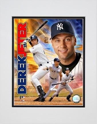 2003 Derek Jeter "Portrait Plus" Double Matted 8" x 10" Photograph (Unframed)