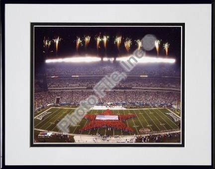 Lincoln Financial Field - 2003 1st Game Double Matted 8" x 10" Photograph in Black Anodized Aluminum Frame